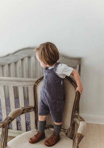 L'oved Baby | Organic Cuffed Muslin Overall