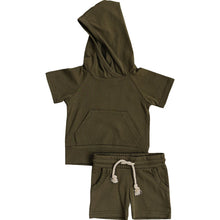 Load image into Gallery viewer, Mebie Baby | Hooded Tee and Pocket Short Set