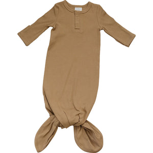 Mebie Baby | Organic Cotton Ribbed Knot Gown