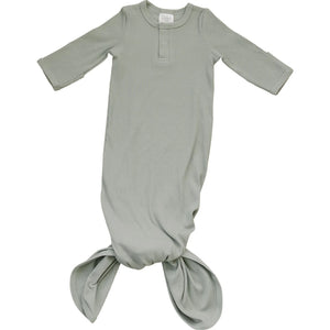 Mebie Baby | Organic Cotton Ribbed Knot Gown