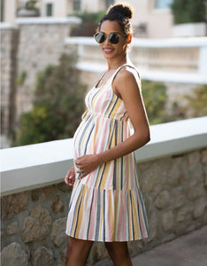 Seraphine | October Maternity & Nursing Striped Sundress