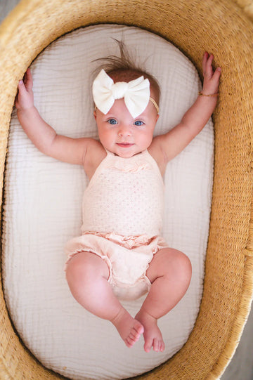 L'oved Baby | Organic Pointelle Ruffle Bloomer