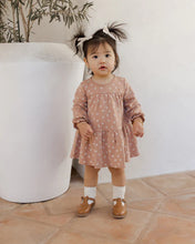 Load image into Gallery viewer, Quincy Mae | Rose Ditsy Tiered Jersey Dress