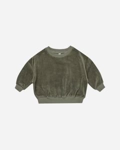 Quincy Mae | Velour Relaxed Sweatshirt