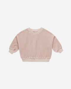 Quincy Mae | Velour Relaxed Sweatshirt