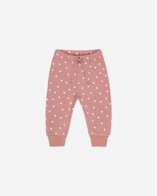 Quincy Mae | Lipstick Hearts Relaxed Sweatpant