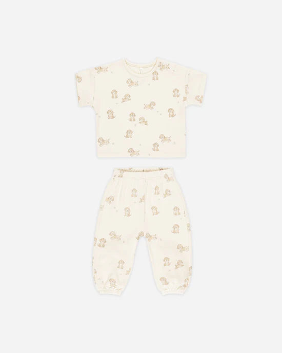 Quincy Mae | Jersey Tee + Pant Set