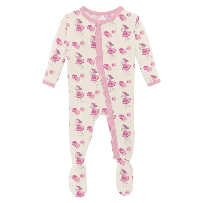 Kickee Pants | Ruffle Zippered Footie