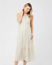 Load image into Gallery viewer, Ripe Maternity | Tracy Tiered Linen Dress