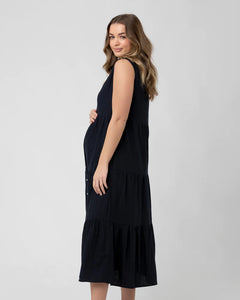 Ripe Maternity | Tracy Tiered Linen Dress