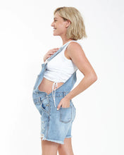 Load image into Gallery viewer, Ripe Maternity | Denim Short Overalls