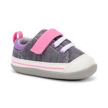 Load image into Gallery viewer, See Kai Run | Grey &amp; Pink Stevie II First Walker Shoes