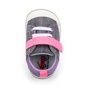 See Kai Run | Grey & Pink Stevie II First Walker Shoes