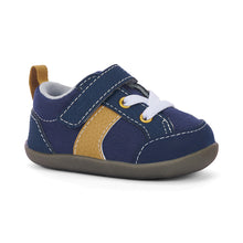 Load image into Gallery viewer, See Kai Run | Navy Connor Mini First Walker Shoes