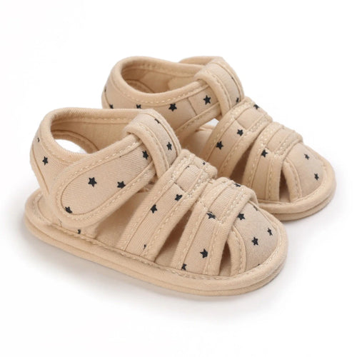 2024 Summer Sandals Newborn Baby Boys and Girls Soft Sole Non Slip Infant First Walker Shoes Light Soft Baptism Sandals 0-18M