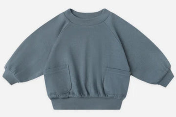 Quincy Mae | Pocket Sweatshirt Ocean