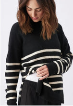 Load image into Gallery viewer, Ripe Maternity | Gerrie Nursing Knit  Black/Vanilla