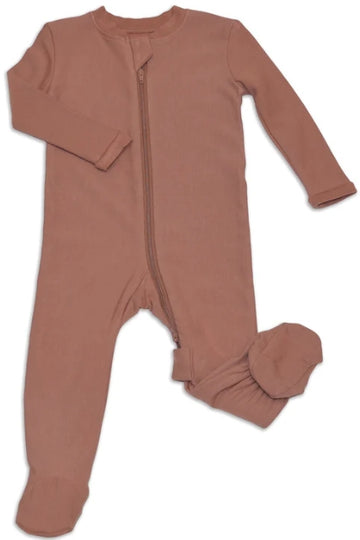Silkberry Baby | Bamboo Fleece  Footie W' 2Way Zipper