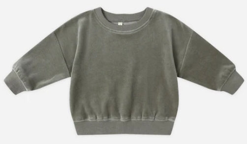 Quincy Mae | Velour Relaxed Sweatshirt