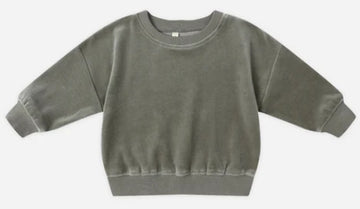 Quincy Mae | Velour Relaxed Sweatshirt