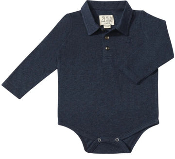 Me & Henry | SEYMOUR Navy Polo Onesie
