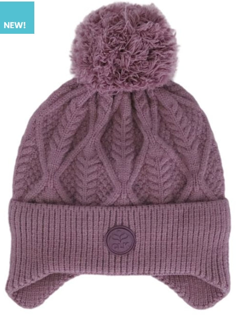 Calikids | Pom Knit Hat With Earflaps