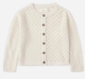 Quincy Mae | Knit Cardigan Natural