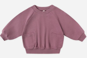 Quincy Mae | Pocket Sweatshirt Mulberry