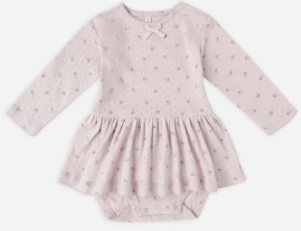 Quincy Mae | Pointelle Skirted Bodysuit