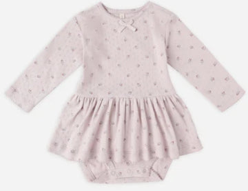 Quincy Mae | Pointelle Skirted Bodysuit