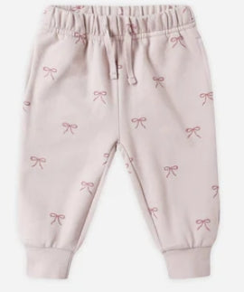 Quincy Mae | Relaxed Fleece Sweatpant Bows