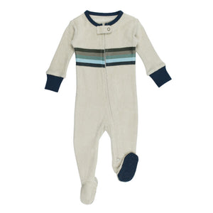 L'oved Baby | Organic Terry Cloth 2-way Zipper Footie