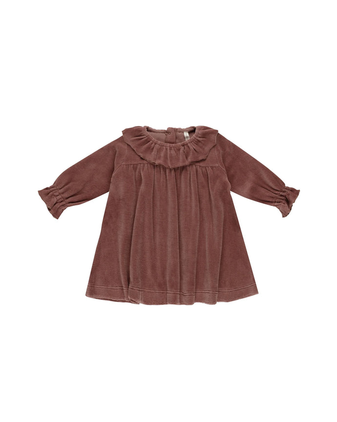 Quincy Mae | Velour Baby Dress