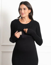 Load image into Gallery viewer, Seraphine | Amaya Long-Sleeve Layered Maternity &amp; Nursing Dress