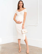 Load image into Gallery viewer, Seraphine | Kora Maternity Off-the-Shoulder Knitted Dress