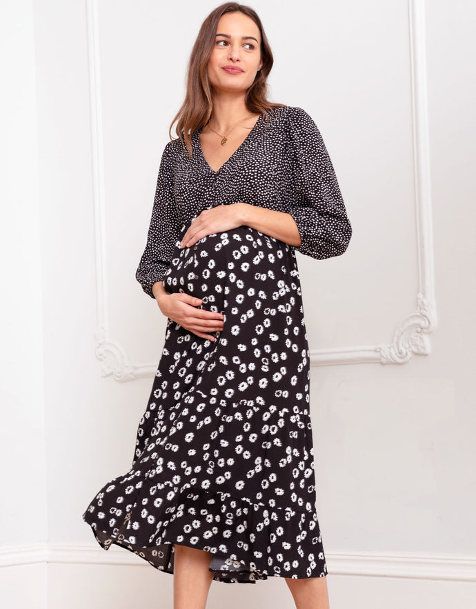 Seraphine | Floria Maternity & Nursing Button-Down Dress