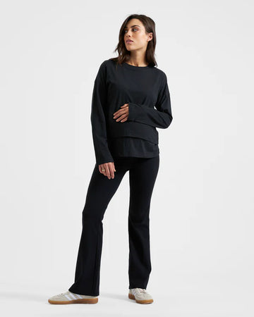 Ripe Maternity | Organic Jersey Flare Pant