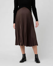 Load image into Gallery viewer, Ripe Maternity | Satin Pleat Skirt