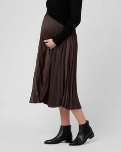 Ripe Maternity Satin Pleat Skirt