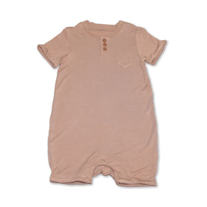 Silkberry Baby | Bamboo Short Sleeve Romper with Buttons