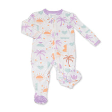 Load image into Gallery viewer, Silkberry Baby | Bamboo Ruffle Footie with Two Way Zipper