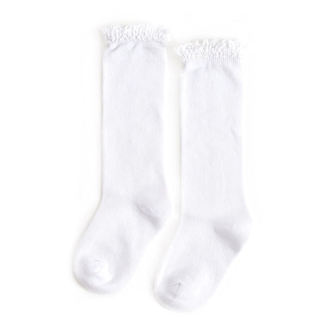 Little Stocking Co | Lace Top Knee High Socks