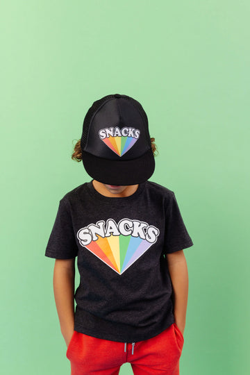 Whistle & Flute | Snacks Rainbow Flatbrim Snapback Cap
