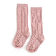 Load image into Gallery viewer, Little Stocking Co | Cable Knit Knee High Socks