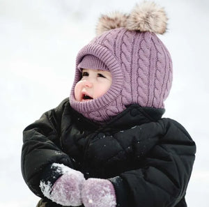 Calikids | Knit Pom Pom Balaclava