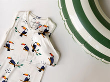 Load image into Gallery viewer, ZippyJamz | Premium Bamboo Romper with Bib