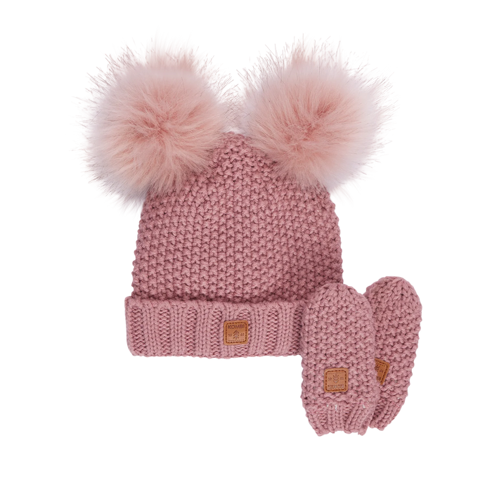 Kombi | Adorable Knit Toque & Mittens Infant's Set