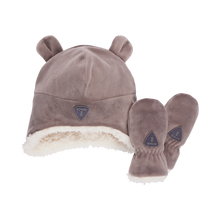 Load image into Gallery viewer, Kombi Sherpa Toque and Mittens Fleece Infant Set