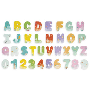 Janod | Bath Time Letters & Numbers