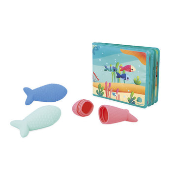 Janod | Party Under The Sea Bath Book + Toy